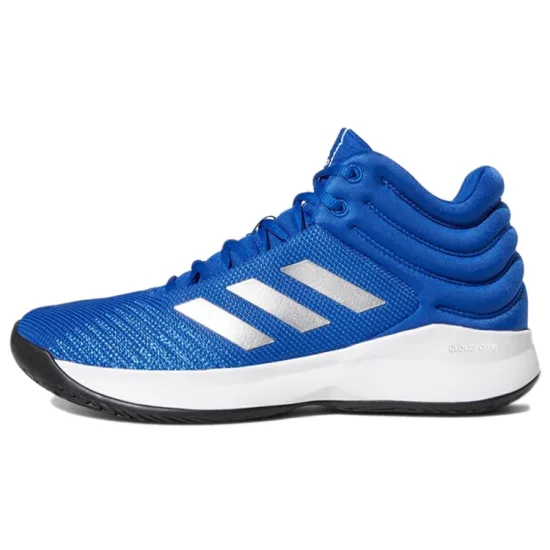 Adidas Pro Spark Basketball Shoes Men Mid-top White/Royal Blue/Fern Green