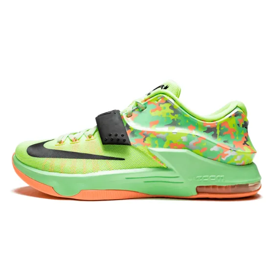 Nike KD 7 Basketball Shoes Men Low-top Black/Green/Red
