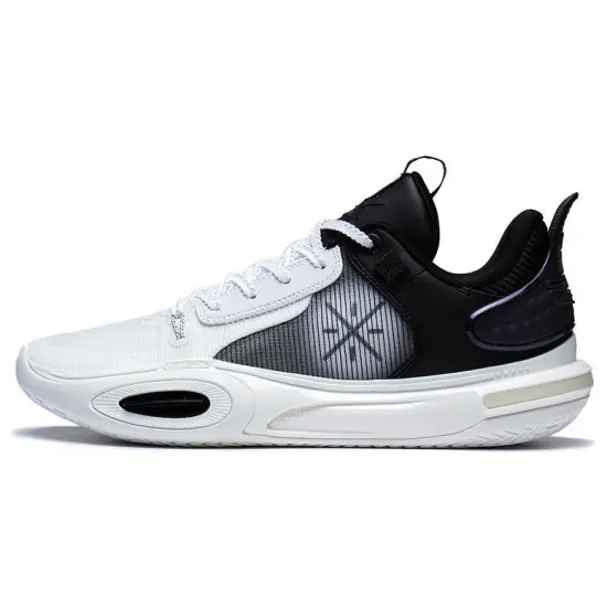 LINING All City 11 Basketball Shoes Men Low-Top White Black