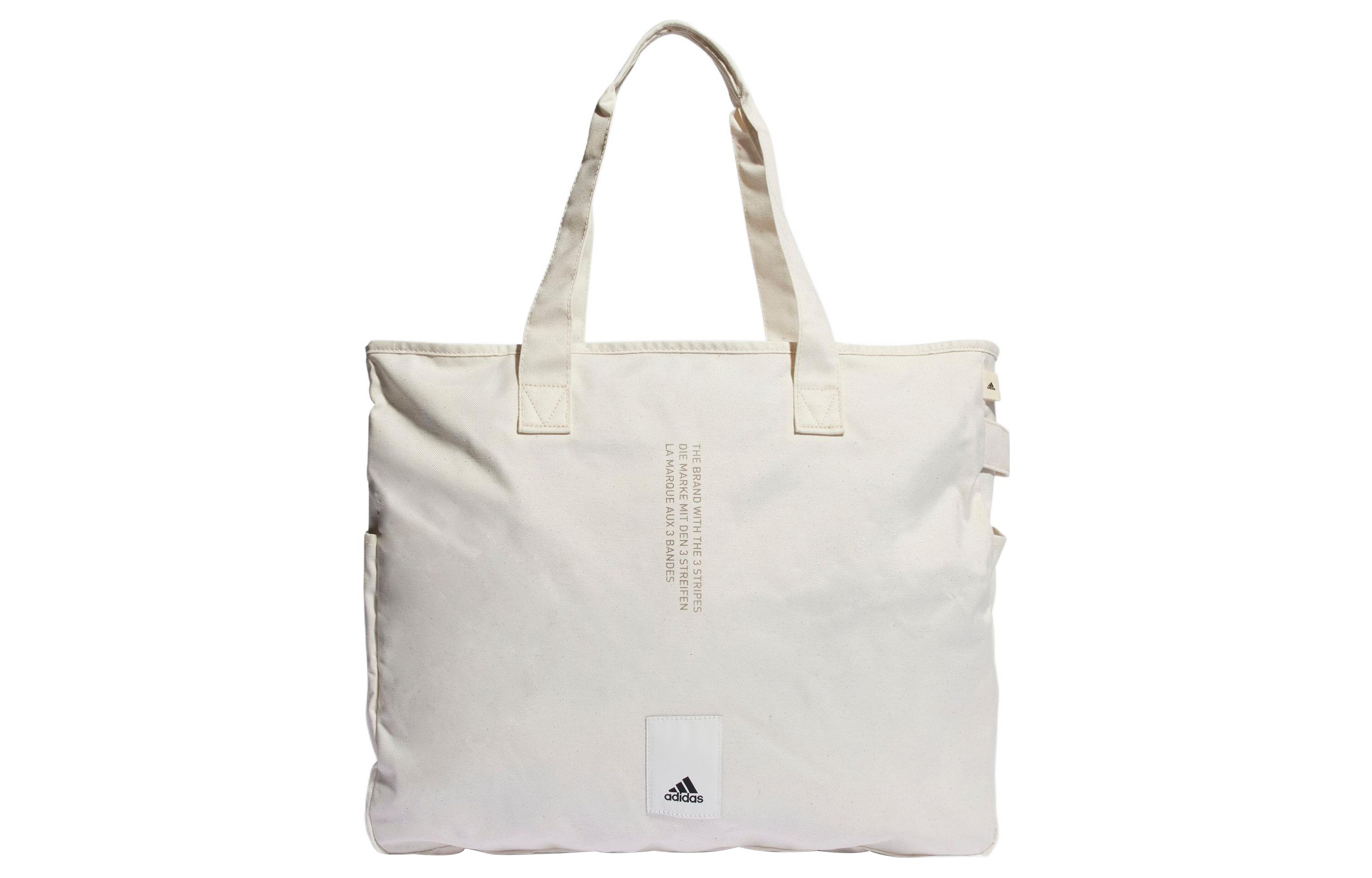 Adidas Cotton Blend Recycled Polyester Handbag Regular Men's White