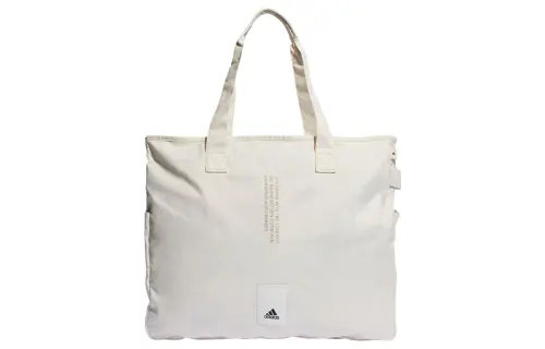 Adidas Cotton Blend Recycled Polyester Handbag Regular Men's White