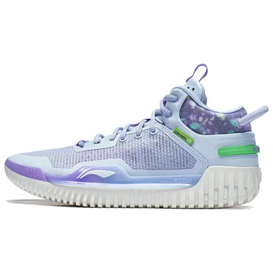 LINING Badfive 3 Basketball Shoes Men Low-Top Blue Purple