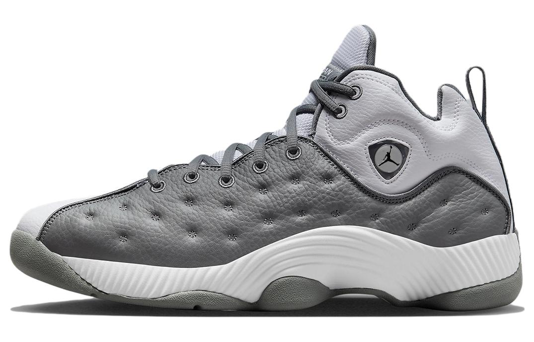 Jordan Jumpman Team II \"Cool Grey\" Fashionable and versatile, non-slip and wear-resistant, low-top basketball shoes, men's gray