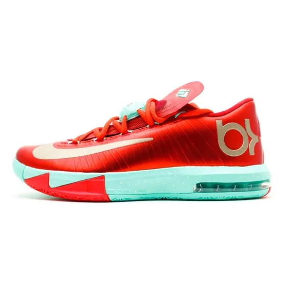 Nike KD 6 Basketball Shoes Men Low-top Red