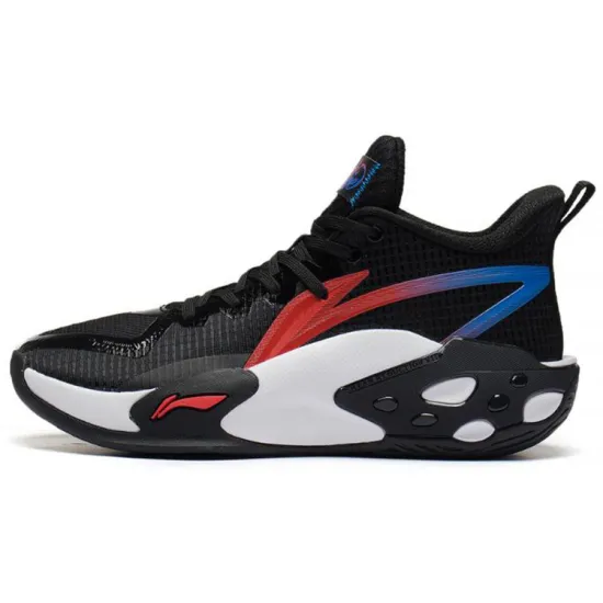 LiNing Cushioning Anti Slip And Wear Resistant Coverage Support Low Top Basketball Shoes Black