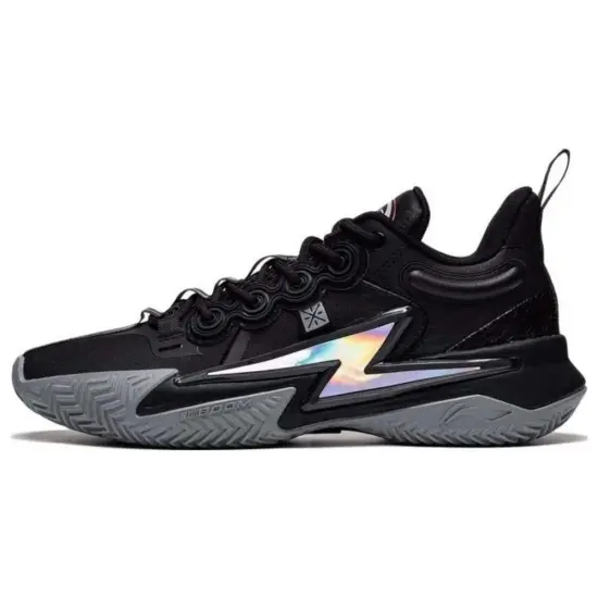 LINING Son Of Flash Basketball Shoes Men Low-Top Black