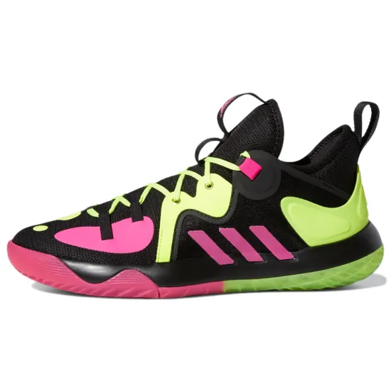 Adidas Harden Stepback 2 Basketball Shoes Men Low-top Black/yellow/pink
