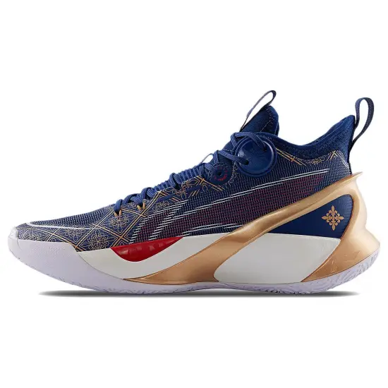 LINING SONIC 10 Ultra Basketball Shoes Men Mid-Top Blue
