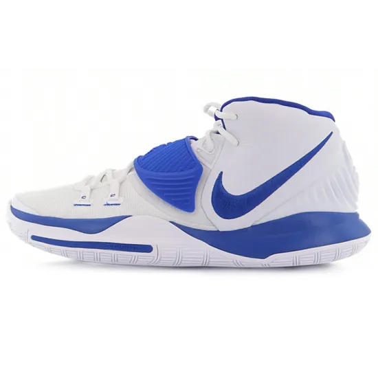 Nike Kyrie 6 Basketball Shoes Men Mid-top White/Royal Blue/Fern Green