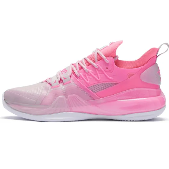 XTEP Jeremy Lin 2 Basketball Shoes Men Low Top Peach Pink/Arctic Peach Pink