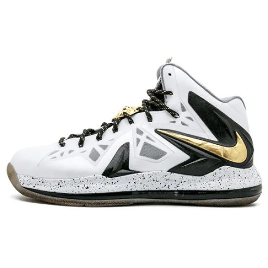 Nike LeBron X Elite+ White Gold