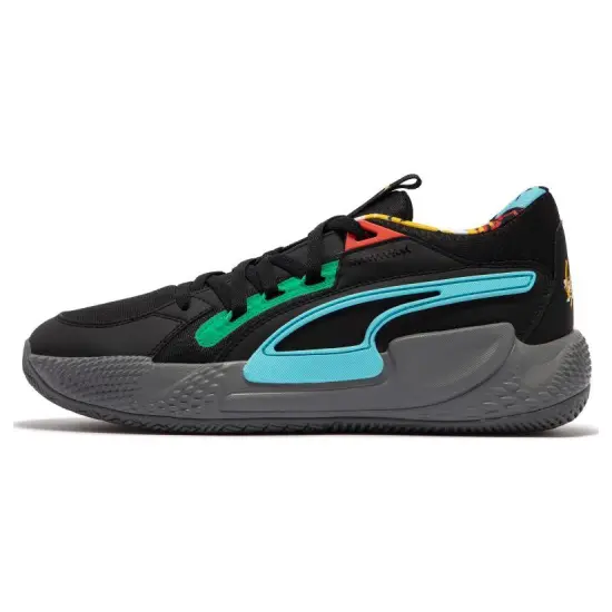 PUMA Court Rider 1.0 Basketball Shoes Men Mid-top Black/grey