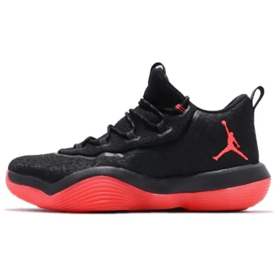 Jordan Super.Fly 1 Basketball Shoes Men Mid-top Black/Red