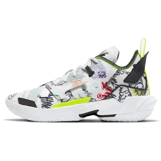 Jordan Why Not Zer0.4 Basketball Shoes Men Low-top White/Black/Red/Yellow