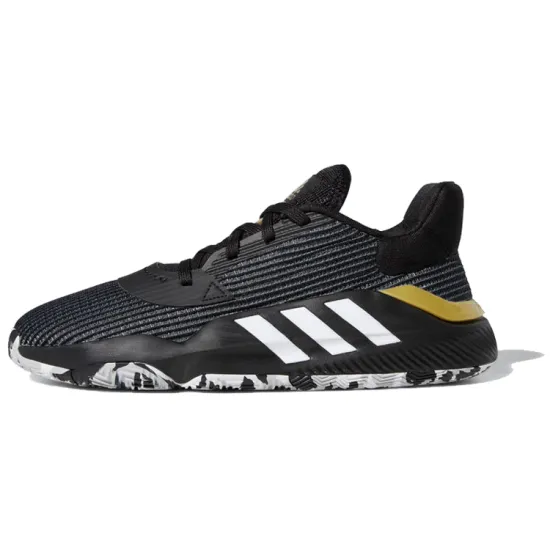 Adidas Pro Bounce Madness 2019 Basketball Shoes Men Low-top Black/White/Gold
