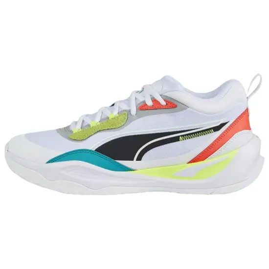 PUMA Playmaker Pro 'White Fiery Coral Lime'