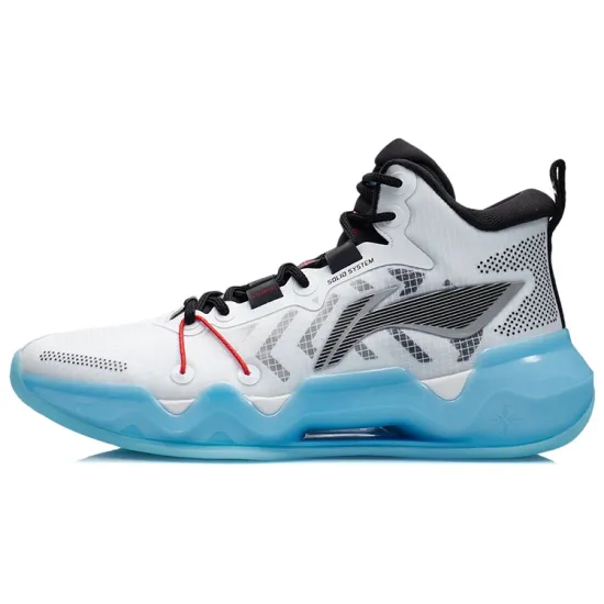LINING Liren 2 Basketball Shoes Men Mid-Top Standard White/Black
