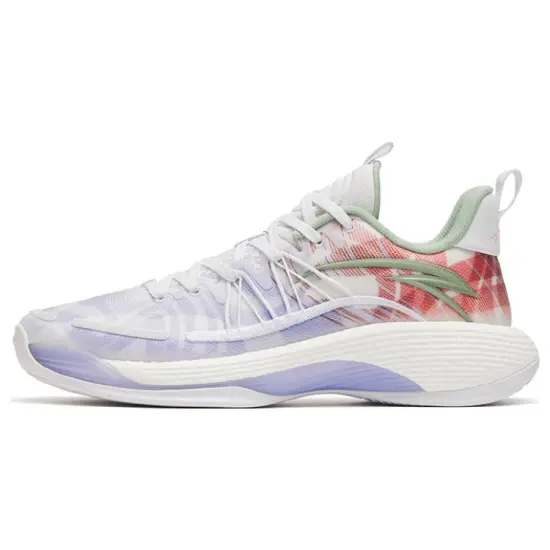 ANTA Skyline Team Basketball Shoes Men Low-Top Stone Green