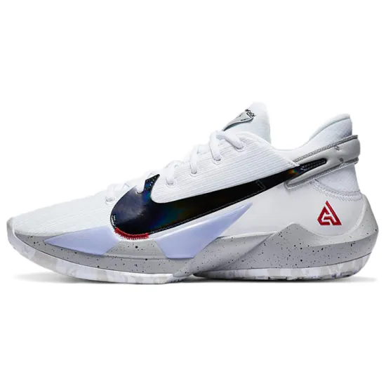 Nike Freak 2 Basketball Shoes Men Low-top White