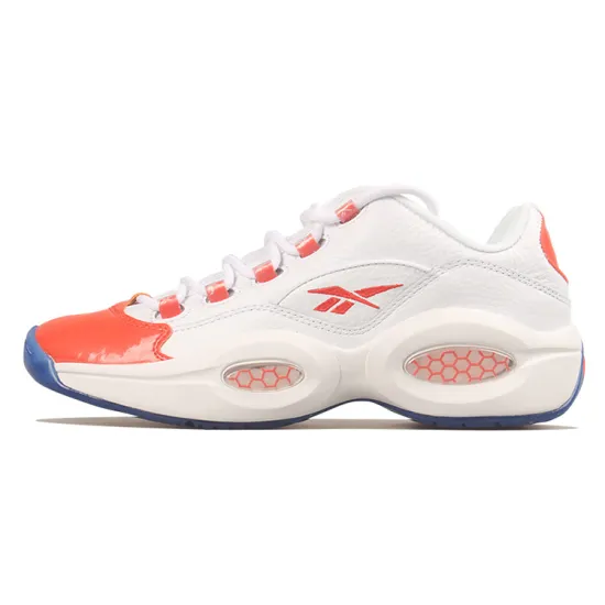 Reebok Question Low Patent Toe Orange