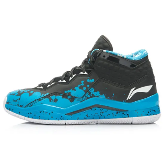 LINING WOW 3 Basketball Shoes Unisex Mid-Top Blue