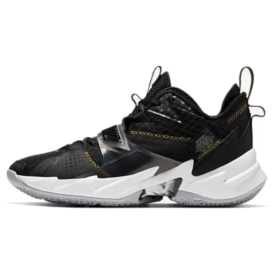 Jordan Why Not Zer0.3 Basketball Shoes Men Low-top Black/Gray