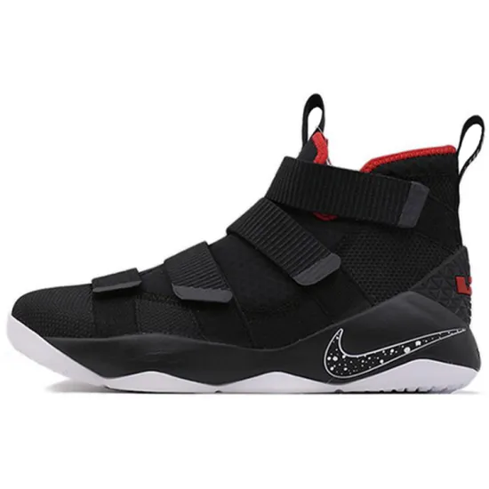 Nike Zoom Soldier 11 Basketball Shoes Men Mid-top Black/Red