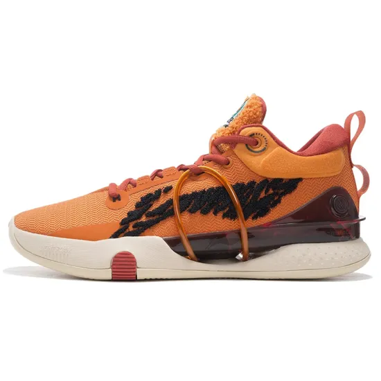 Disney X LINING Speed 8 Basketball Shoes Men Low-Top Jam Orange