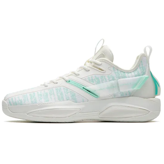 ANTA GH3 Basketball Shoes Men Low-Top Ivory White/Light Sand Green