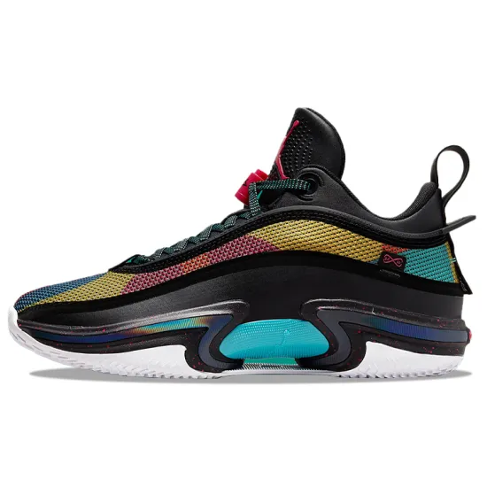 JORDAN 36 Low 'Black Multi Color'