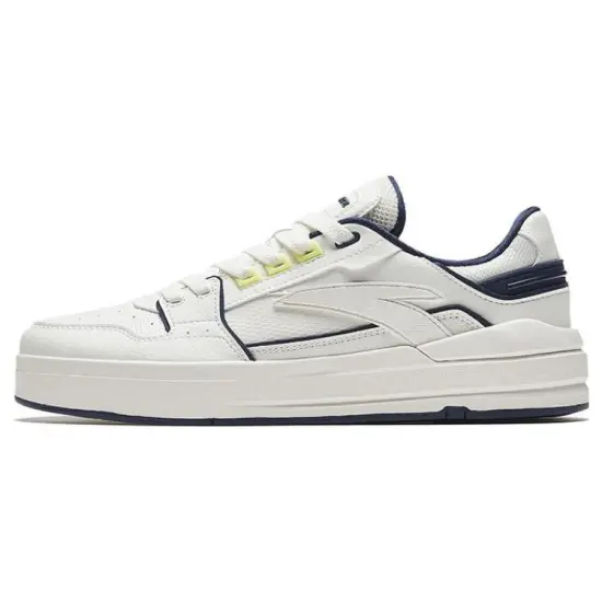 ANTA Street Play Series Skateboard Shoes Men Low-Top White Blue