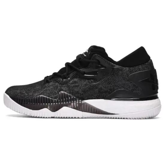 Adidas Crazylight Boost Basketball Shoes Men Low-top Black/white