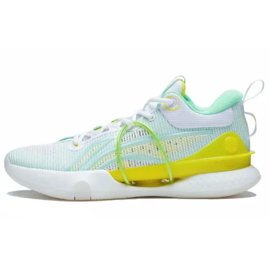 LINING Flash Strike 8 Summer Edition Basketball Shoes Men Low-Top Standard White/Light Mint Green