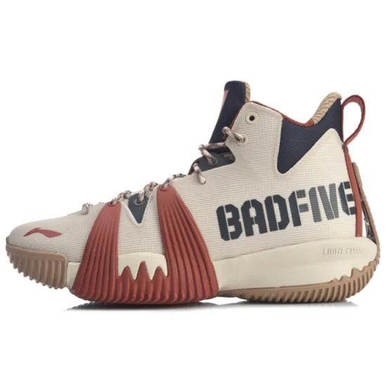 Xlarge X LINING Badfive 1 Basketball Shoes Men High-Top Blue White