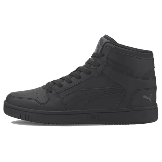 PUMA Rebound Layup Basketball Shoes Unisex High-top Black