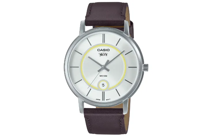 CASIO Men Standard Series Silver Watch MTP-B120L-7A