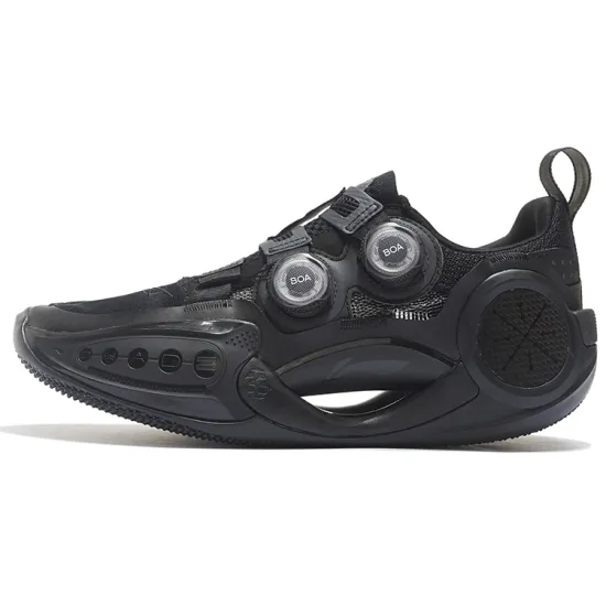 LINING WOW 9 Basketball Shoes Men Low-Top Black