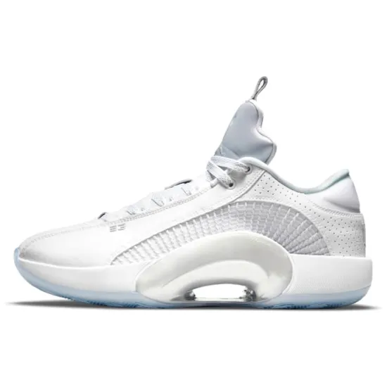 Jordan XXXV Low Metallic Silver Clear Sole