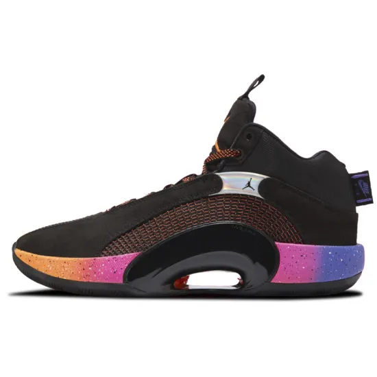 Air Jordan 35 Basketball Shoes Unisex Mid-top Black/Orange