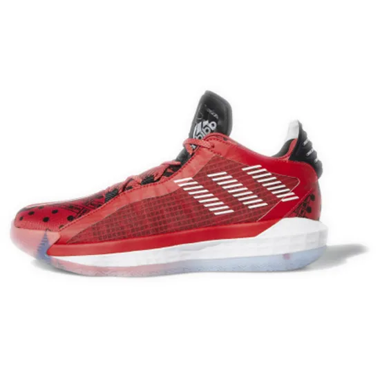 Adidas D Lillard 6 Basketball Shoes Men Low-top Red/Black