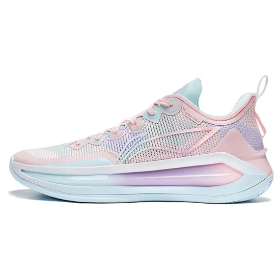 LINING Liren 3 V2 Basketball Shoes Men Low-Top Blue Pink