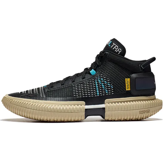 LiNing Badfive 3 Ultra Breathable Support Rebound Mid Top Basketball Shoes Men's Black