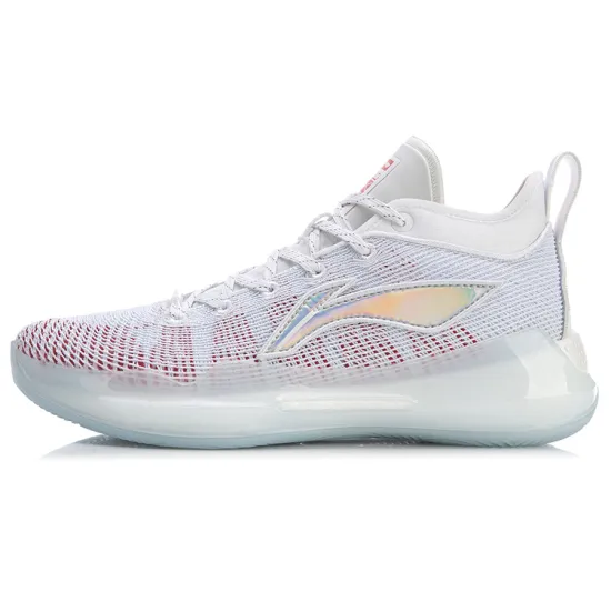 LINING YuShuai 13 Basketball Shoes Men Mid-Top White/Red