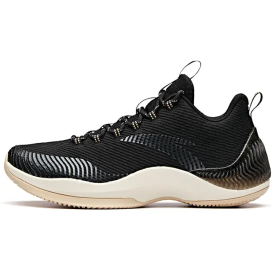 ANTA The Dagger 2 Basketball Shoes Men Low-Top Black Gray