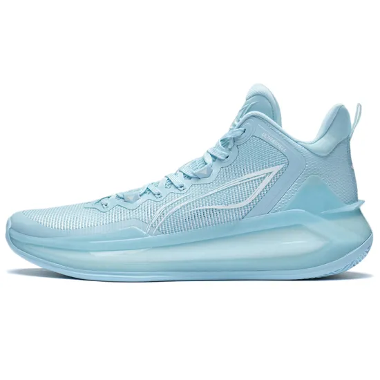 LINING Liren 3 Basketball Shoes Men Mid-Top Light Blue