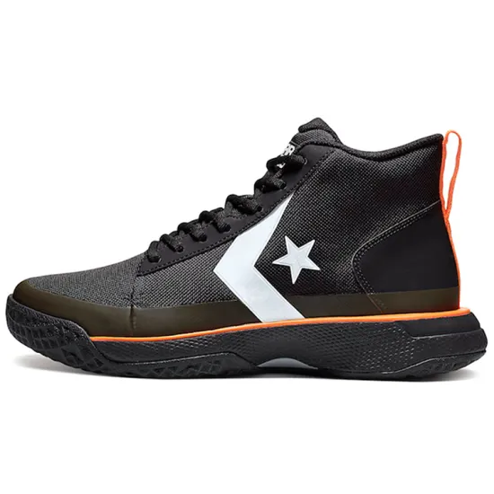 Converse Star Series Bb Mid Black Bold Mandarin