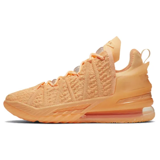 Nike Lebron 18 Basketball Shoes Men Low-top Pale Orange