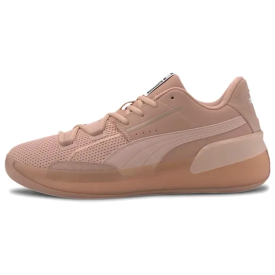 PUMA Clyde Hardwood Basketball Shoes Unisex Low-top Powder