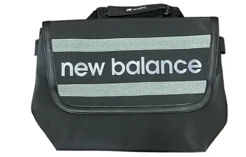 New Balance Fabric Shoulder Bag, Crossbody Bag Unisex Black