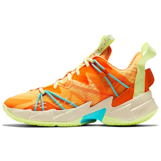 Jordan Why Not Zer0.3 Basketball Shoes Unisex Mid-top Orange-green-blue